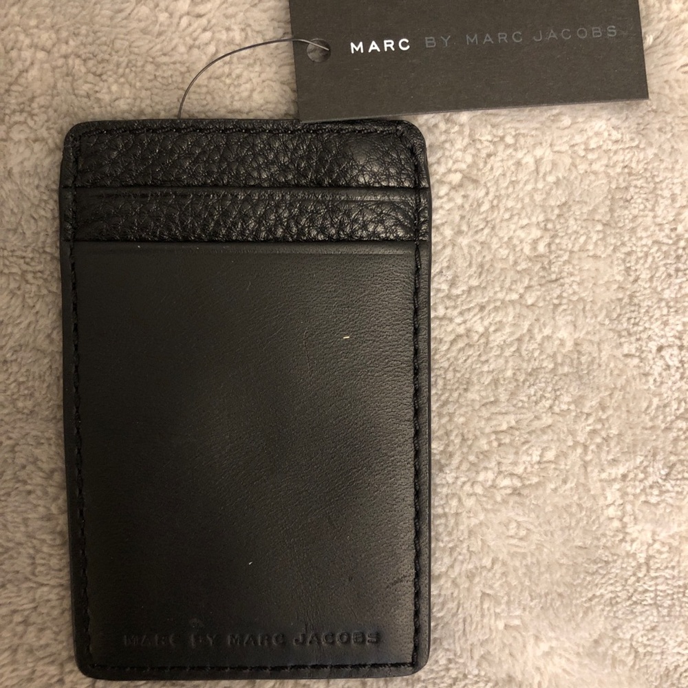Marc by Marc Jacobs Black Leather Card Holder